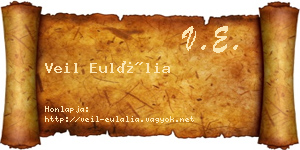 Veil Eulália névjegykártya